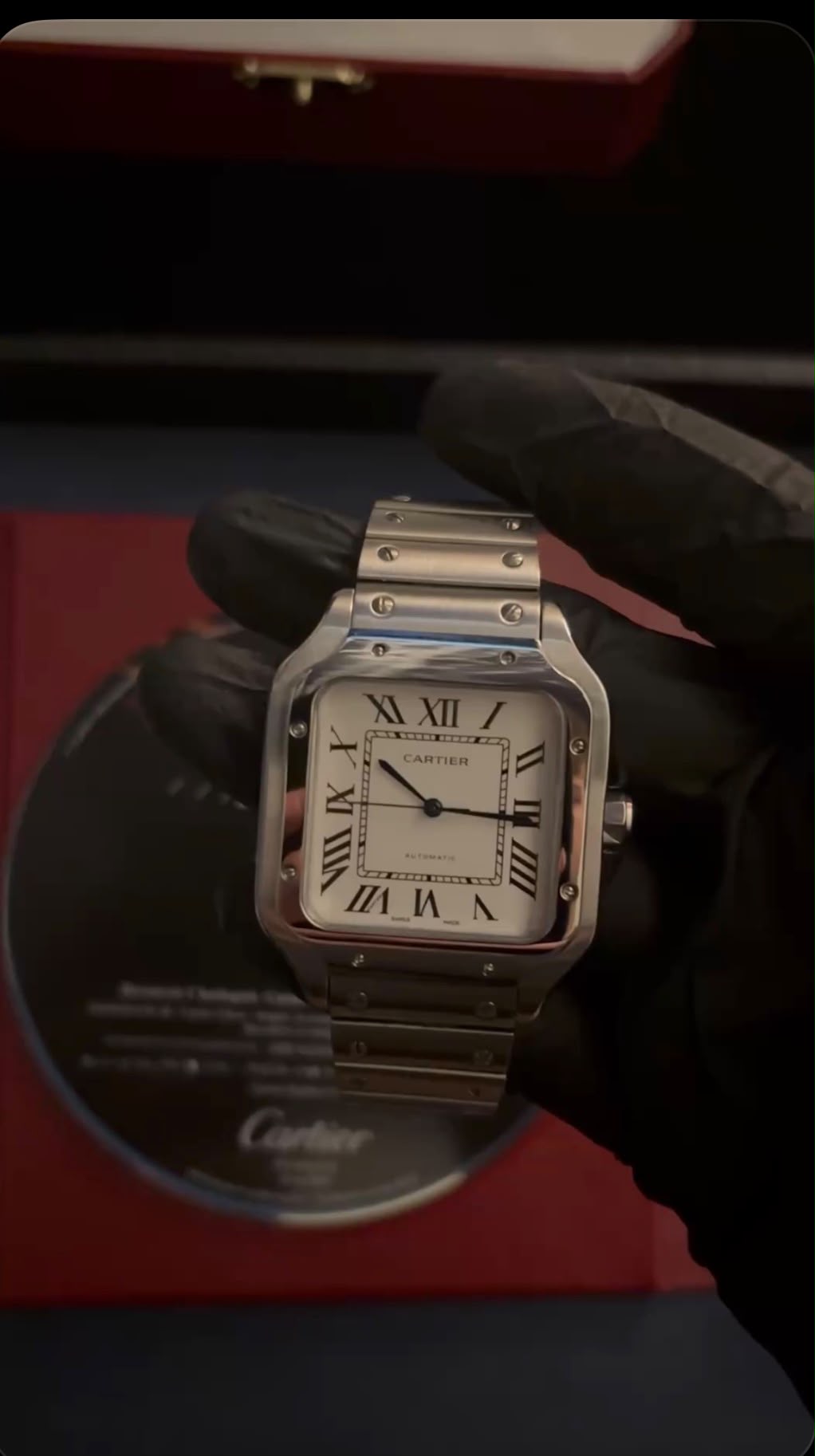 Cartier De Santos Luxury Wristwatch for Men and Women Stylish Everyday Fashion Accessory with an elegant design for daily wear and special occasions.